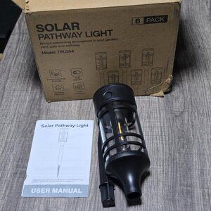 6 Pack Solar Pathway Lights Outdoor, Outdoor Garden Lights Auto On/Off Brand New